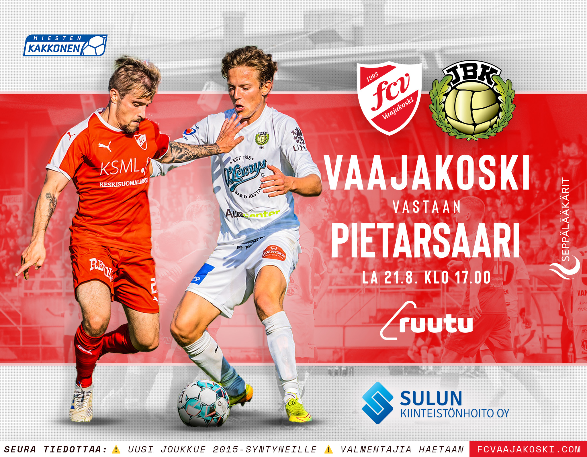 FC Vaajakoski vs JBK la 21.8.2021