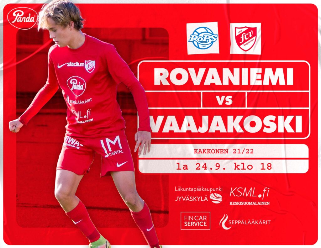 Kartuttaako FC Vaajakoski pistepussiaan Rovaniemellä?