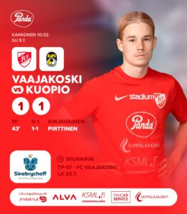 FC Vaajakoski - KuPS Akatemia 1-1